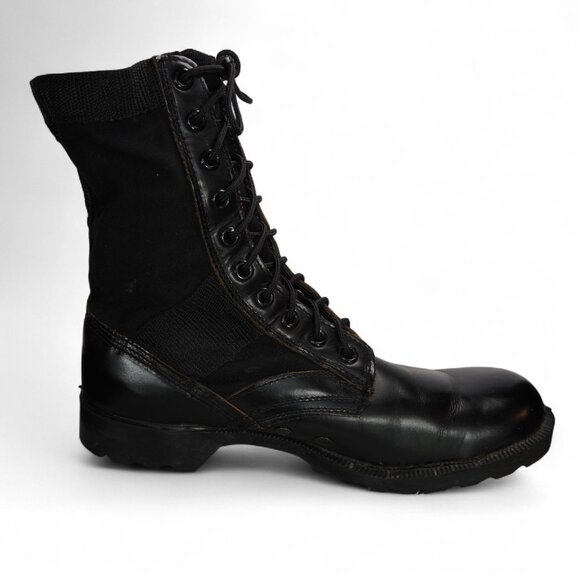 Rothco Vintage Jungle Military Boots Black Men's 11R (Damage Read Description) - Picture 7 of 12